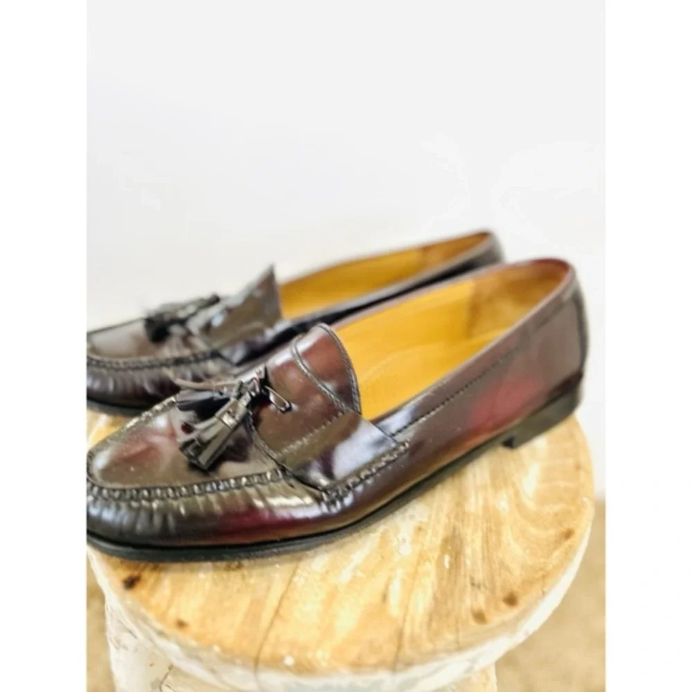 Cole Haan Men's Loafer Sz 12D Leather Tassel Moc Toe Comfort‎ Slip-On Shoes